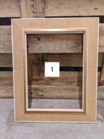 Lijst (3) - Hout, Textiel - Vintage lijstenset