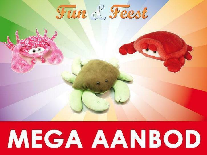 Krab knuffels -Mega aanbod pluche Krabben knuffels, Kinderen en Baby's, Speelgoed | Knuffels en Pluche, Overige typen, Nieuw, Ophalen of Verzenden