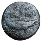 Romeinse Rijk. Augustus and Agrippa. Dupondius Nemausus,
