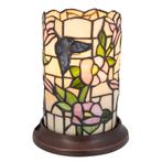 Tiffany tafellamp – Vlinder & Bloemen – Pastelglas – Ø 16,5, Verzenden, Nieuw