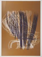 Hans Hartung (1904-1989) - Composition abstraite W en brun, Antiek en Kunst