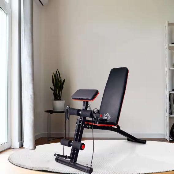 Opvouwbare Halterbank – Verstelbare Fitnessbank met 6 Positi, Sport en Fitness, Fitnessapparatuur, Nieuw, Verzenden