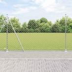 vidaXL Afrasteringspaal Zilver 10 x 1,6 m (60 x 60 mm gaas), Tuin en Terras, Verzenden, Nieuw, IJzer