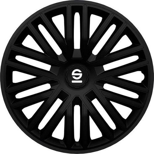 Sparco Wieldoppen Bergamo 15 Inch Abs Zwart 4 Stuks, Auto diversen, Auto-accessoires, Zo goed als nieuw, Ophalen of Verzenden
