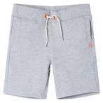 vidaXL Kindershorts met trekkoord 128 grijs, Verzenden, Nieuw