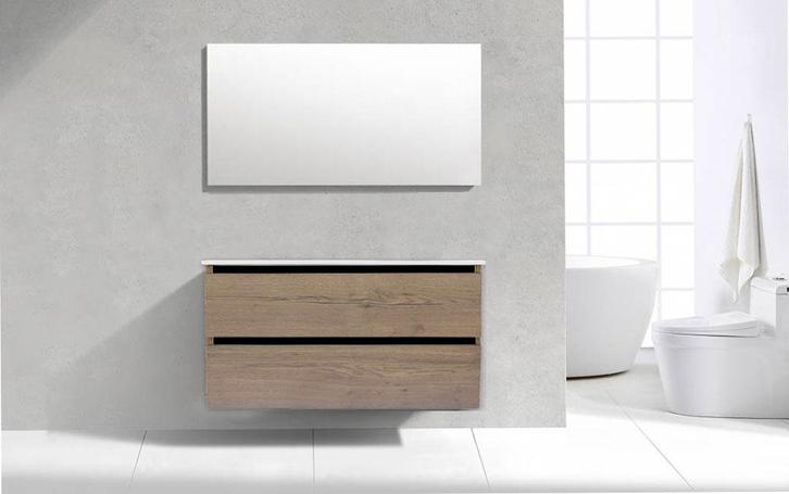 Sani Royal Badkamermeubel Generation Tabak Eik 100, Huis en Inrichting, Badkamer | Badkamermeubels