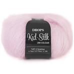 DROPS Kid-Silk Uni Colour - 03 lichtroze - Mohair Garen, Hobby en Vrije tijd, Ophalen of Verzenden, Nieuw