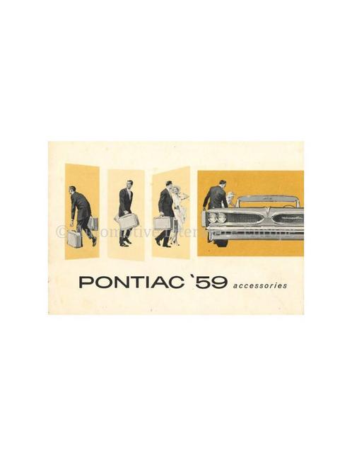 1959 PONTIAC ACCESSOIRES-GROEPEN BROCHURE ENGELS, Boeken, Auto's | Folders en Tijdschriften