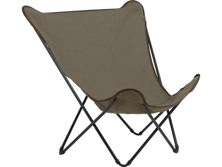 Lafuma Pop Up XL - Vlinderstoel - Inklapbaar - Grès/Taupe, Caravans en Kamperen, Kampeermeubelen, Zo goed als nieuw, Verzenden