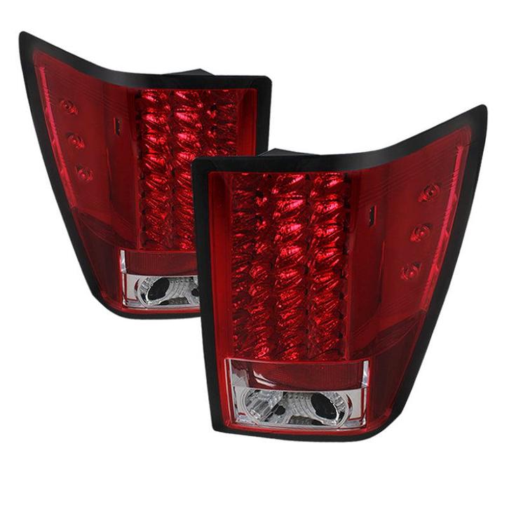 Spyder Jeep Grand Cherokee 07-10 LED Tail Lights Red Clear, Auto-onderdelen, Verlichting, Ophalen of Verzenden