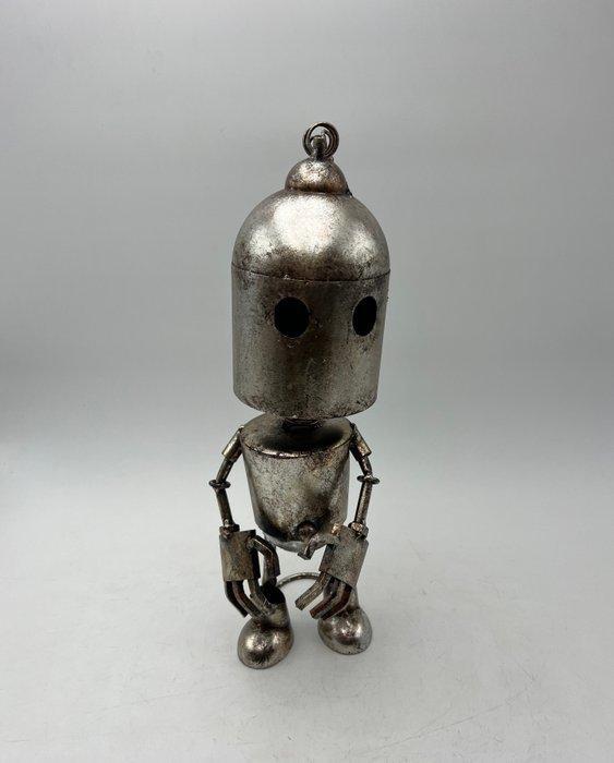 sculptuur, Robot - 41 cm - Metaal, Antiek en Kunst, Curiosa en Brocante