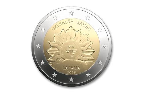 2 euro Opkomende zon 2019 - Letland, Postzegels en Munten, Munten | Europa | Euromunten, Verzenden