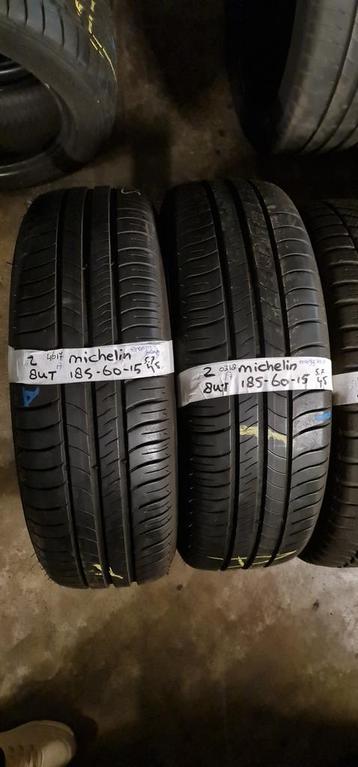 2x 185-60-15 Michelin Zomer 5.7mm €35 Per Band 185 60 15 beschikbaar voor biedingen