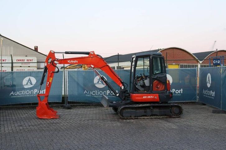 Veiling: Rupsgraafmachine Kubota KX163-5 Diesel 35.5kW 2022, Zakelijke goederen, Machines en Bouw | Kranen en Graafmachines, Graafmachine