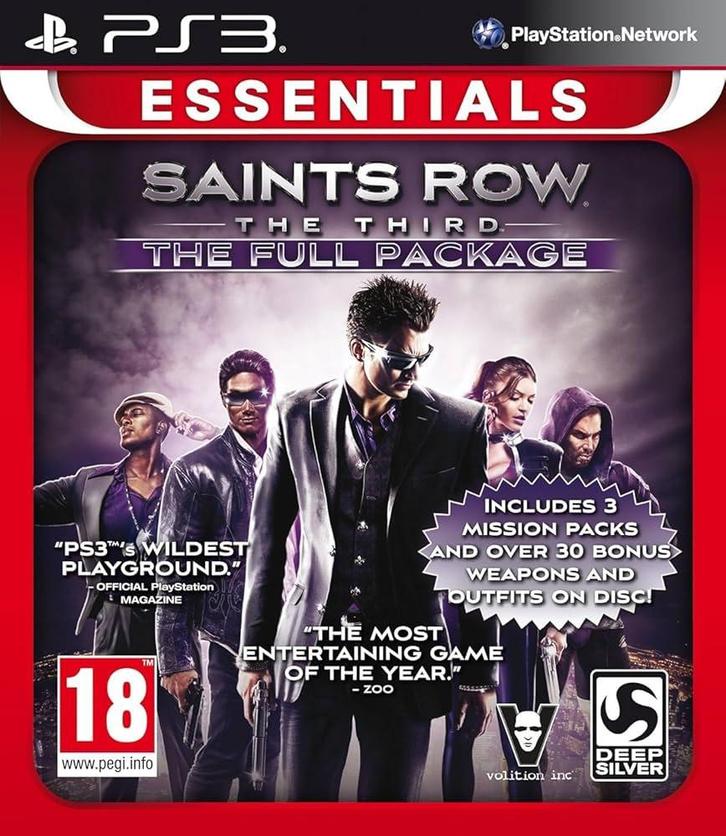 Saints Row The Third The Full Package-Essentials, Spelcomputers en Games, Games | Sony PlayStation 3, Zo goed als nieuw, Ophalen of Verzenden