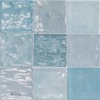Handvorm tegels met schakering 10x10 Zellige azul