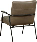 Leren fauteuil - Echt leer, Industrieel, Comfortabel en kies, Huis en Inrichting, Fauteuils, Nieuw, Ophalen of Verzenden, Industrieel