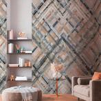 Profhome 392281-GU Fotobehang ruiten patroon mat grijs, Verzenden