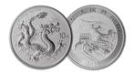 Officiële Chinese Bullion munt:  10 Yuan Zilveren Draak 2025, Verzenden