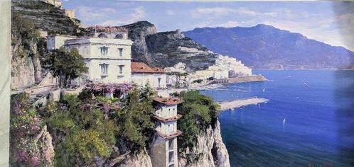 Italiaanse school (XX) - Amalfi, Antiek en Kunst, Kunst | Schilderijen | Klassiek