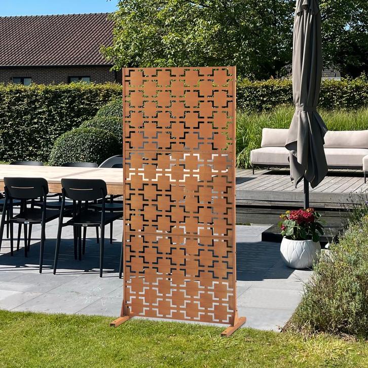 Kamerscherm Basciano tuinscherm 180x90x40 cm patina casa.pro, Huis en Inrichting, Woonaccessoires | Kamerschermen, Verzenden