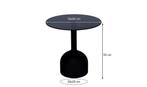 Brix Isa Black 55 cm-31481, Huis en Inrichting, Tafels | Sidetables, Ophalen of Verzenden, Nieuw