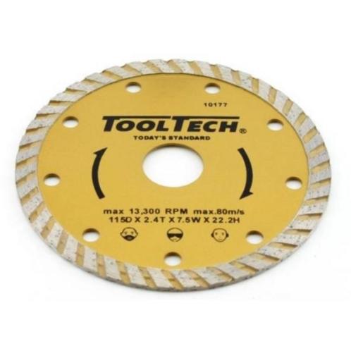 Tooltech Diamant doorslijpschijf - massieve rand - 115 mm..., Doe-het-zelf en Verbouw, Gereedschap | Slijpmachines, Nieuw, Ophalen of Verzenden