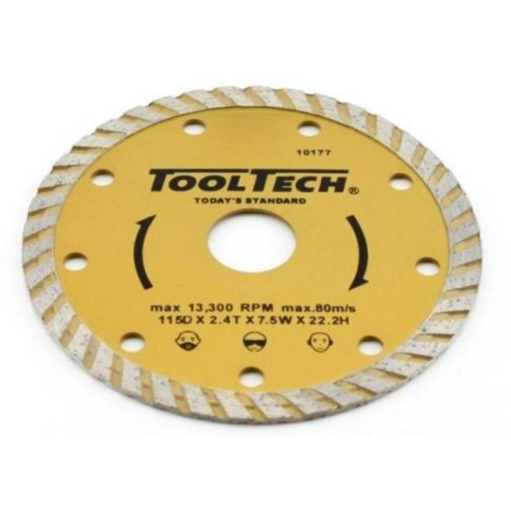 Tooltech Diamant doorslijpschijf - massieve rand - 115 mm..., Doe-het-zelf en Verbouw, Gereedschap | Slijpmachines, Nieuw, Ophalen of Verzenden