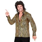Disco 70S Blouse Goud Heren, Kleding | Heren, Verzenden, Nieuw