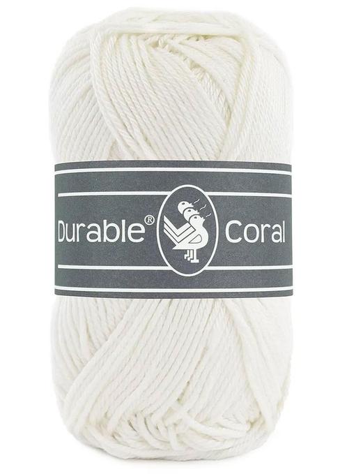 Durable Coral - 326 ivory - Gemerceriseerd Katoen Garen, Hobby en Vrije tijd, Breien en Haken, Ophalen of Verzenden