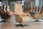 Gealux relaxfauteuil/relaxstoel leer Twinz8092 3motoren+accu, Ophalen of Verzenden, Nieuw, Leer, Modern, design, relaxstoel 