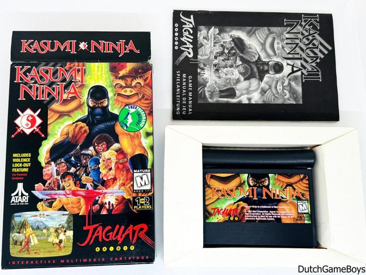 Atari Jaguar - Kasumi Ninja + Headband, Spelcomputers en Games, Games | Atari, Gebruikt, Verzenden