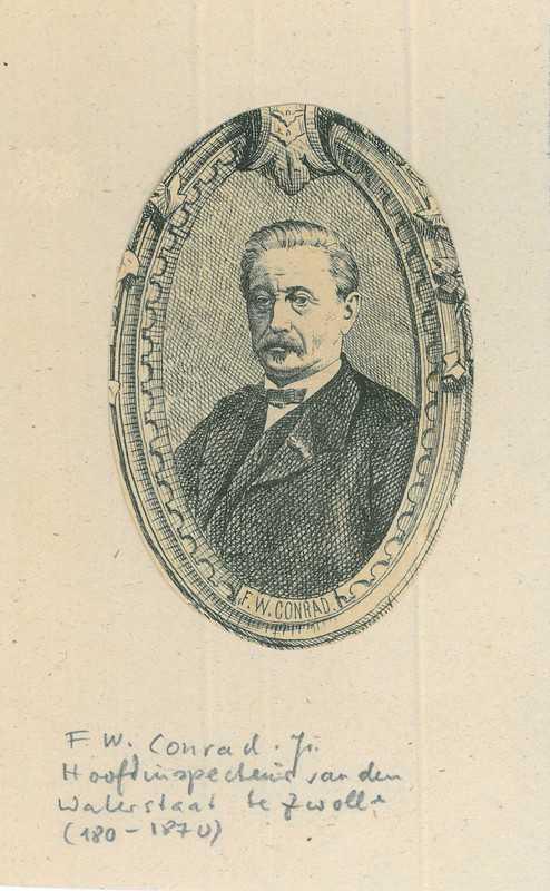 Portrait of Frederik Willem Conrad, Antiek en Kunst, Kunst | Etsen en Gravures