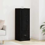 vidaXL Highboard Zwart Eiken met lade Zwart Eiken 36 x 35,5, Minder dan 50 cm, Verzenden, 100 tot 150 cm, Nieuw