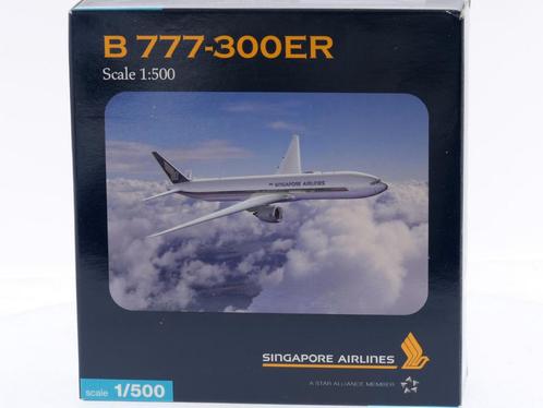 Schaal 1:500 Herpa 507158 Singapore Airlines Boeing 777-3..., Hobby en Vrije tijd, Modelbouw | Vliegtuigen en Helikopters, Zo goed als nieuw