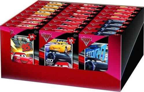 King Disney  Cars 3, 35 stukjes - 1 setje assorti uitgelever, Hobby en Vrije tijd, Denksport en Puzzels, Ophalen of Verzenden