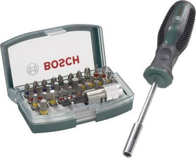 Bosch bitset 33-delig met handschroevendraaier, Doe-het-zelf en Verbouw, Gereedschap | Handgereedschap, Ophalen of Verzenden