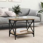 vidaXL Bijzettafel Artisan Eiken 55 x 38 x 45 cm Bewerkt, Minder dan 50 cm, Verzenden, Nieuw, Minder dan 50 cm