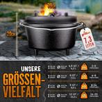 Braadpan - Gietijzeren pan - Dutch Oven - Pan gietijzer - 7,, Verzenden, Zo goed als nieuw