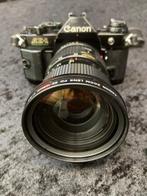 Canon AE-1 Program zwart + Motor Drive MA + 4 lenzen + acc., Nieuw