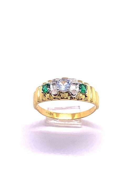 Zonder Minimumprijs - Eeuwigheidsring - 9 kt. Geel goud,, Sieraden, Tassen en Uiterlijk, Antieke sieraden
