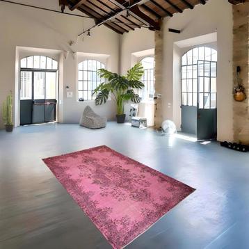 Roze vintage  Certificaat  Schoon als nieuw - Vloerkleed - beschikbaar voor biedingen
