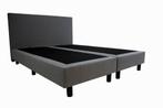 Hotel Boxspring Grijs - Zonder Matras - 180x200 cm, Verzenden, Nieuw, Grijs, Modern
