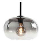 Highlight | Glazen lampenkap 31cm | Semi smoked glas, Zwart, Rond, Nieuw, Ophalen of Verzenden