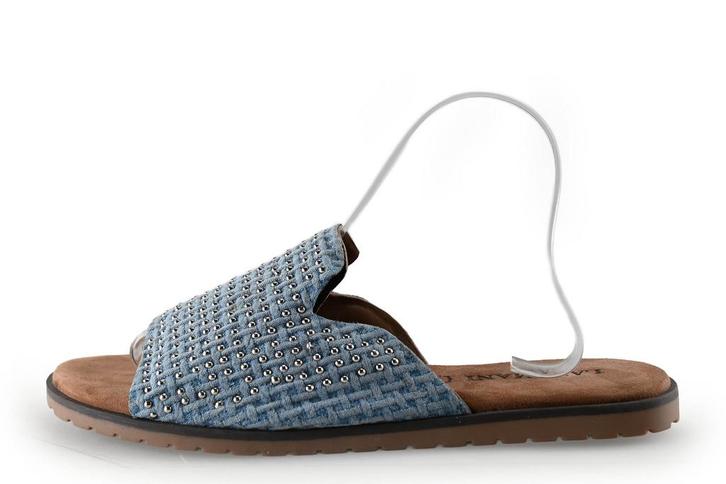 Lazamani slippers in maat 42 Blauw | 15% korting, Kleding | Dames, Schoenen, Blauw, Gedragen, Slippers, Verzenden