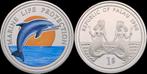 1 dollar Palau dollar 1998- Marine-life protection koper-..., Postzegels en Munten, Munten | Amerika, Verzenden