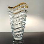 SECOLOVENTESIMO - Vaas -  Gouden golf  - Goud, Kristal, Antiek en Kunst, Antiek | Glas en Kristal