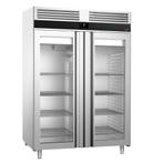 GGM Gastro | RVS koelkast PREMIUM - GN 2/1 - | KSF1400GT2-EF, Verzenden, Nieuw, 140 tot 160 cm