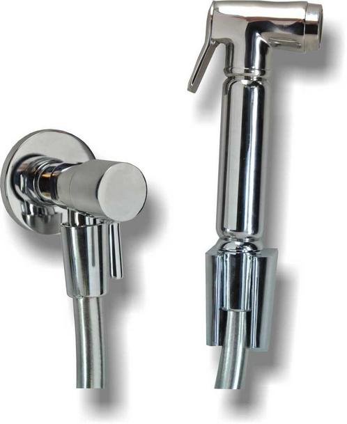 Complete set knijp handdouche + slang + hoekstopkraan, Doe-het-zelf en Verbouw, Sanitair, Nieuw, Verzenden