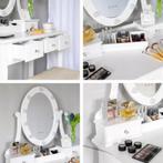 Complete kaptafel set met kruk - Bouwpakket - Montage 30..., Huis en Inrichting, Ophalen of Verzenden, Nieuw